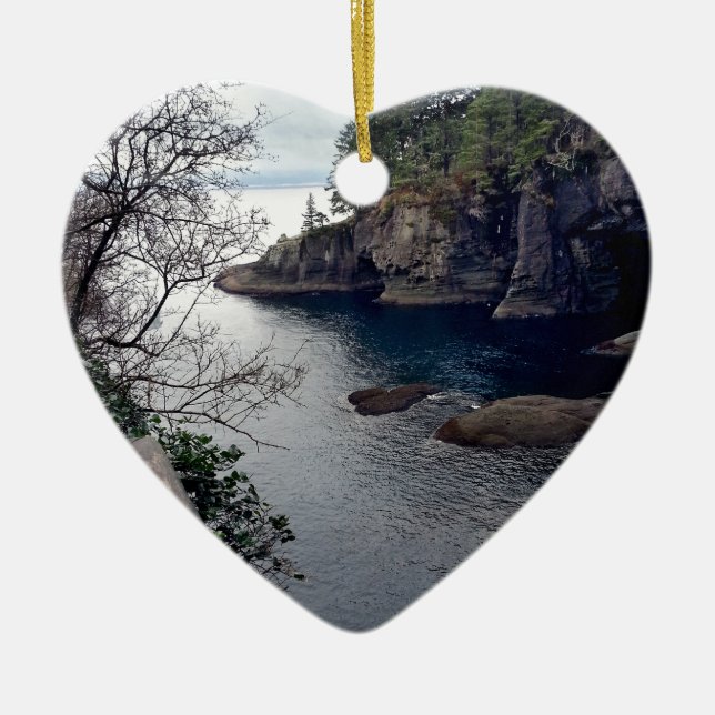 Cape Flattery Olympic Peninsula - Washington Ceramic Tree Decoration (Front)