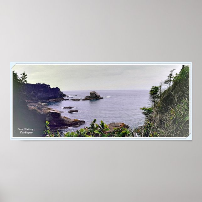 Cape Flattery Panoramic poster (Front)