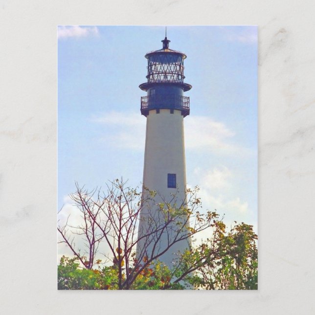 CAPE FLORIDA LIGHT POSTCARD (Front)