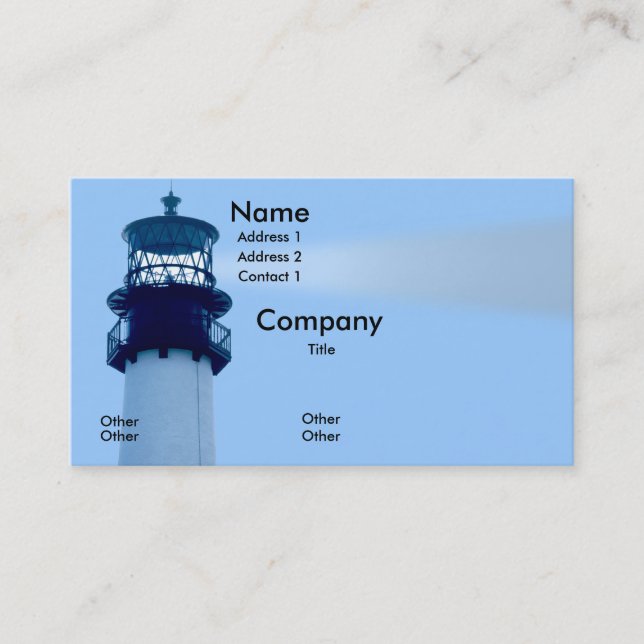 Cape Florida Lightwouse Business Card (Front)