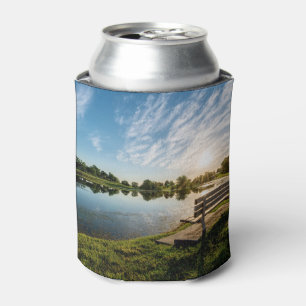 Cape Girardeau County Park Bench Sunset Can Cooler