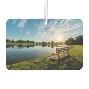 Cape Girardeau County Park Bench Sunset Car Air Freshener