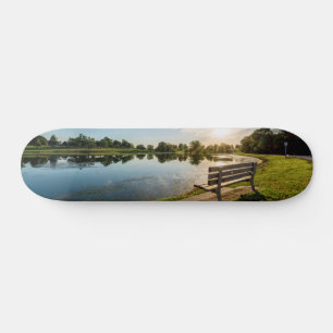 Cape Girardeau County Park Bench Sunset Skateboard
