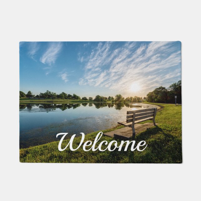 Cape Girardeau County Park Bench Welcome Mat (Front)