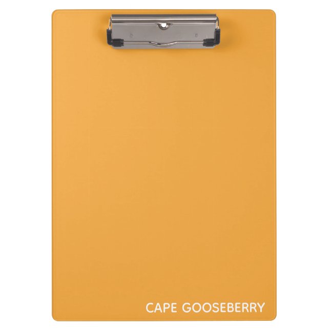 Cape Gooseberry yellow color name Clipboard (Front)