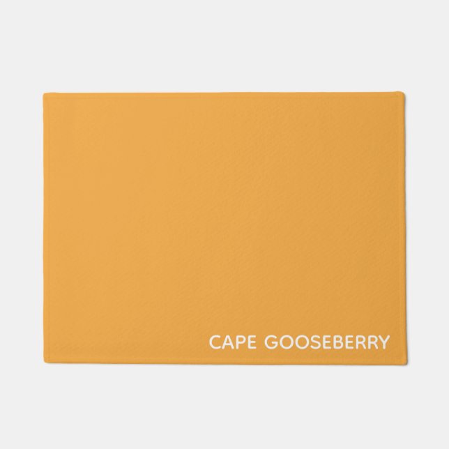 Cape Gooseberry yellow color name Doormat (Front)