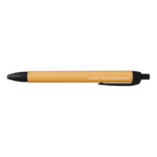 Cape Gooseberry yellow colour name Black Ink Pen