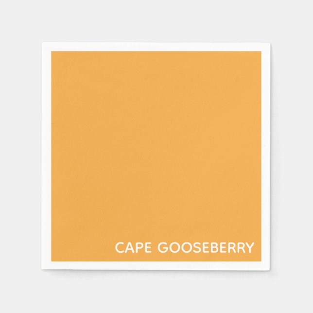 Cape Gooseberry yellow colour name Napkin (Front)