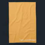 Cape Gooseberry yellow colour name Tea Towel<br><div class="desc">Cape Gooseberry,  also known as Physalis,  is a plant of the nightshade family,  the berries of which grow inside a protective papery calyx.
Here,  the distinctive warm yellow colour of the berry gives its name to one of Nomencolours' signature shades.</div>