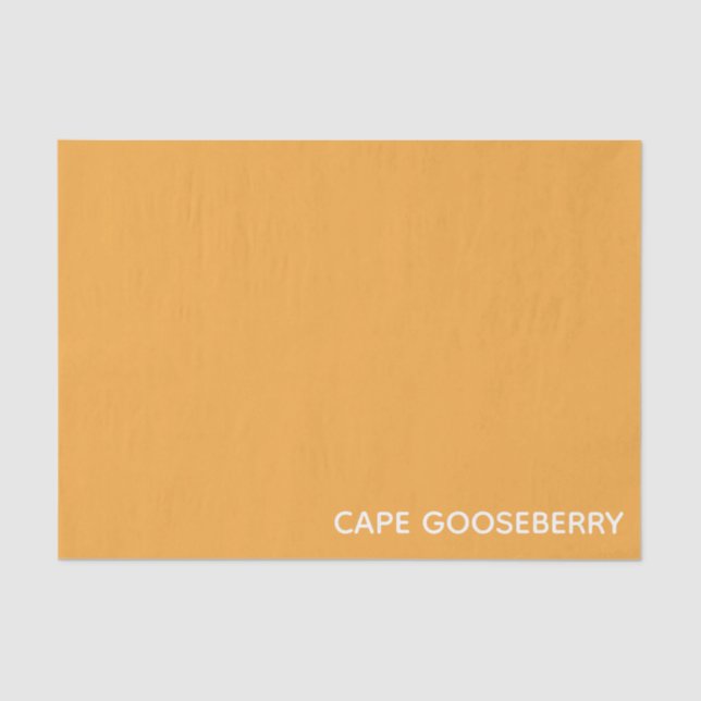 Cape Gooseberry yellow colour name Tissue Paper (Front)