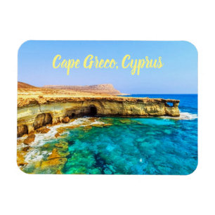 Cape Greco Cyprus stylized Magnet