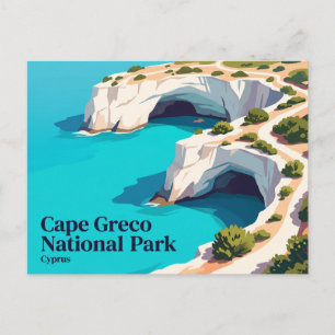 Cape Greco National Park Cyprus Postcard