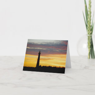 Cape Hatteras Lighthouse at Sunset Note Card