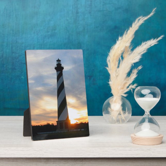 Cape Hatteras Lighthouse at Sunset Plaque (Side)