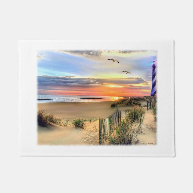 Cape Hatteras Lighthouse Door Mat (Front)