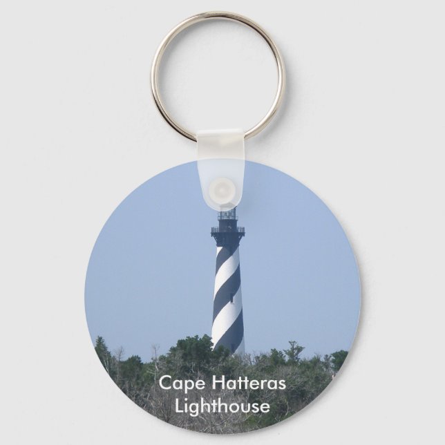 Cape Hatteras Lighthouse from Wetlands Series Key Ring (Front)