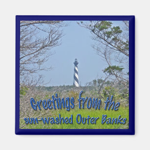 Cape Hatteras Lighthouse from Wetlands Series Magnet