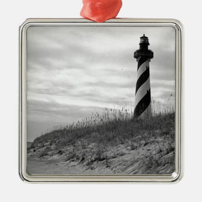 Cape Hatteras Lighthouse Metal Tree Decoration (Front)