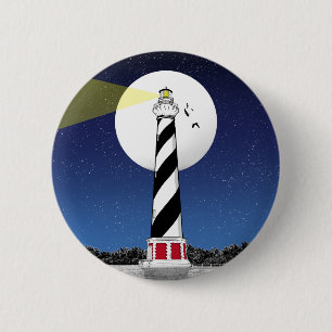 Cape Hatteras Lighthouse North Carolina 6 Cm Round Badge