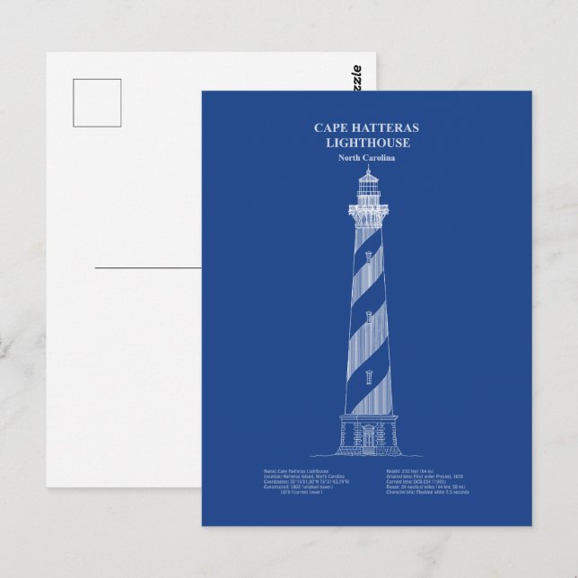 Cape Hatteras Lighthouse - North Carolina – AD Postcard (Front/Back)