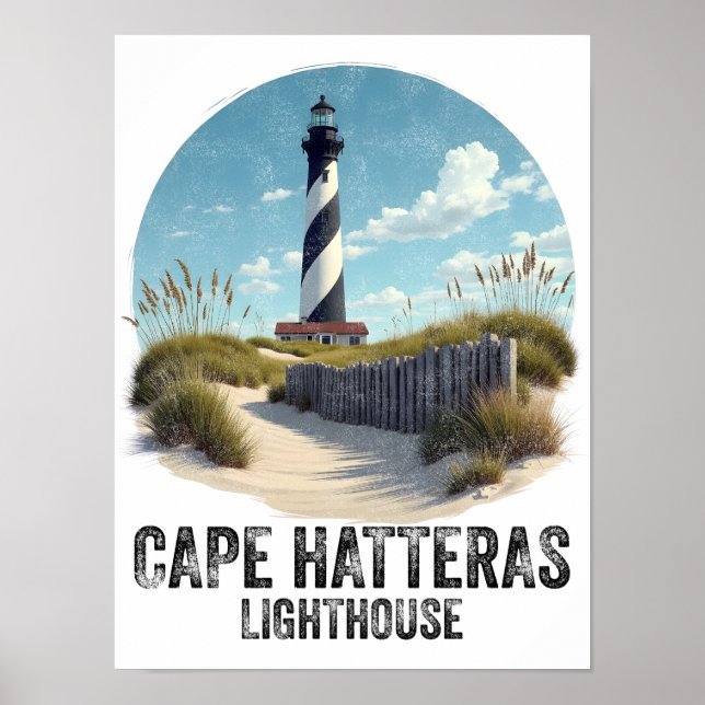 Cape Hatteras Lighthouse - North Carolina Poster (Front)