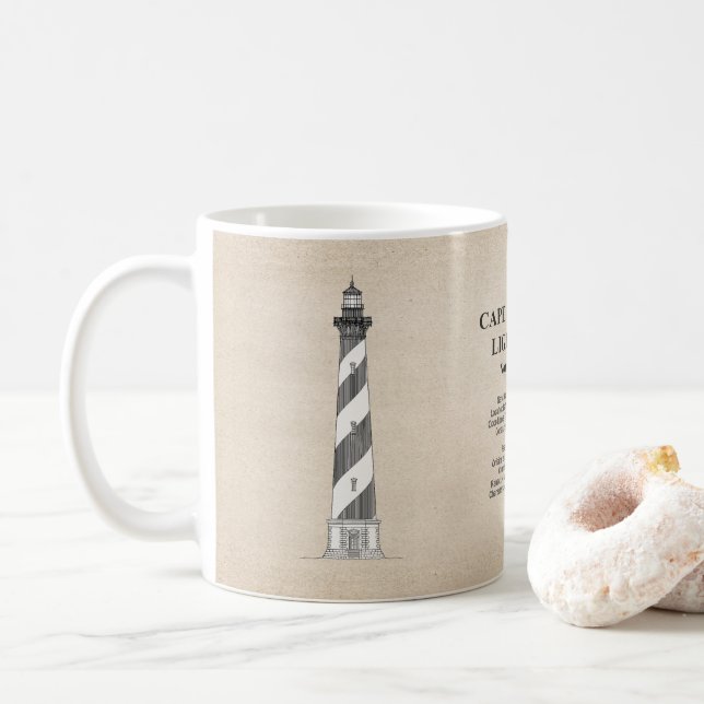 Cape Hatteras Lighthouse - North Carolina - SBD Coffee Mug (With Donut)