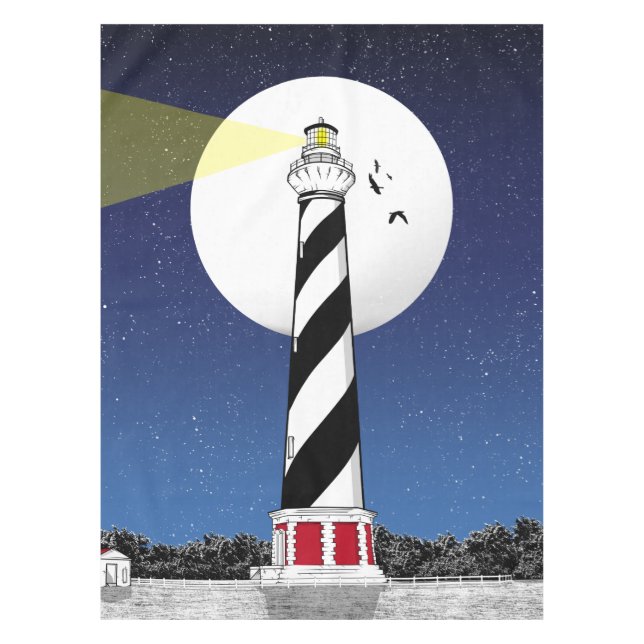 Cape Hatteras Lighthouse North Carolina Tablecloth (Front)