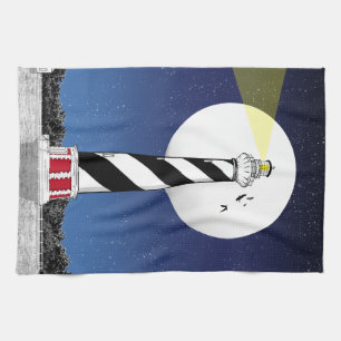Cape Hatteras Lighthouse North Carolina Tea Towel