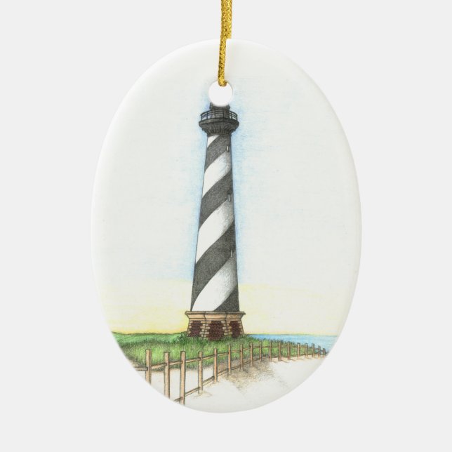 Cape Hatteras Lighthouse Ornament (Front)