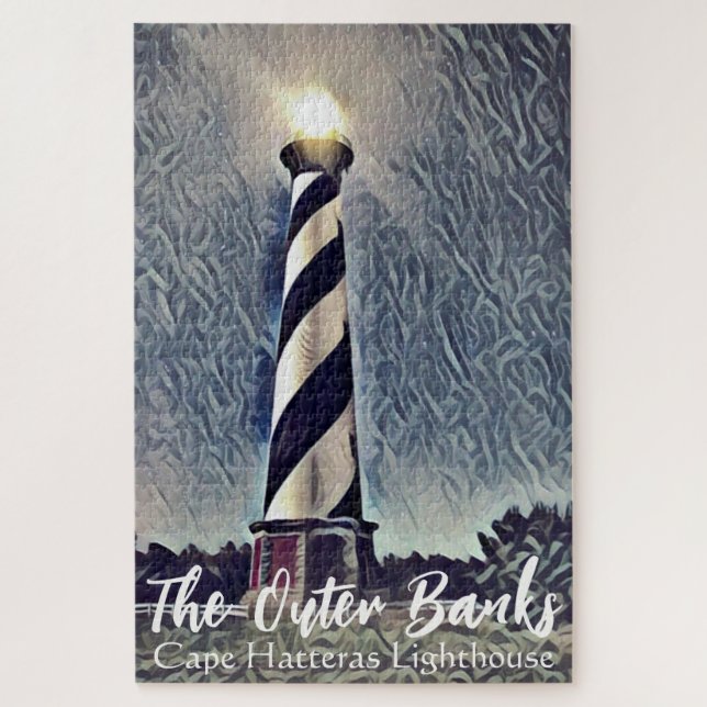 Cape Hatteras Lighthouse Outer Banks OBX NC Jigsaw Puzzle (Vertical)