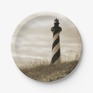 Cape Hatteras Lighthouse Paper Plate