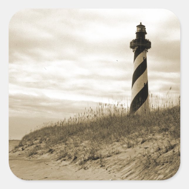 Cape Hatteras Lighthouse Square Sticker (Front)