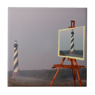 CAPE HATTERAS  LIGHTHOUSE-TILE TILE