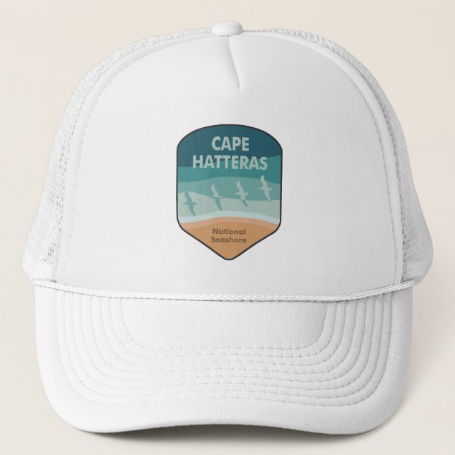 Cape Hatteras National Seashore Seagulls Trucker Hat (Front)