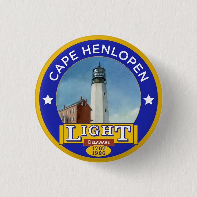 Cape Henlopen Lighthouse 3 Cm Round Badge (Front)