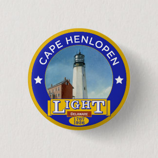 Cape Henlopen Lighthouse 3 Cm Round Badge