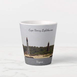 Cape Henry Lighthouse latte mug