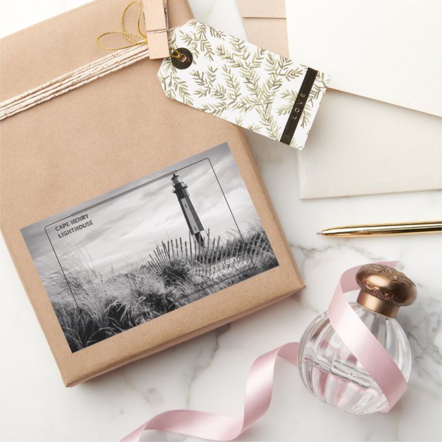 Cape Henry Lighthouse Rectangular Sticker (Gifting)