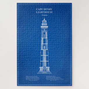 Cape Henry Lighthouse - Virginia – AD Jigsaw Puzzle