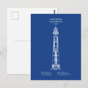 Cape Henry Lighthouse - Virginia – AD Postcard