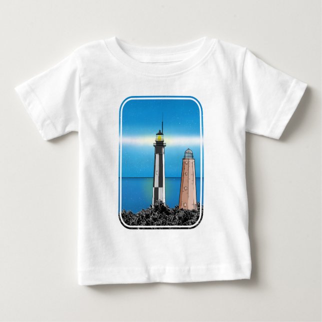 Cape Henry Lighthouse  Virginia   Chesapeake Bay Baby T-Shirt (Front)