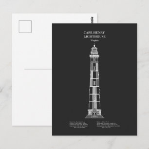Cape Henry Lighthouse - Virginia – PD Postcard