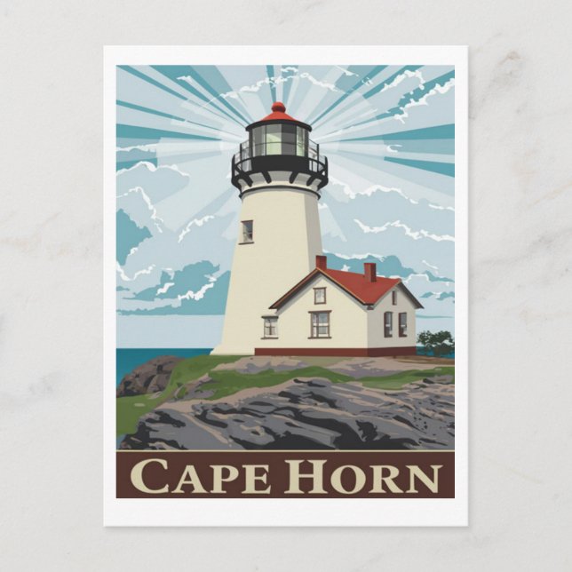 Cape Horn Lighthouse, Chile Postcard (Front)