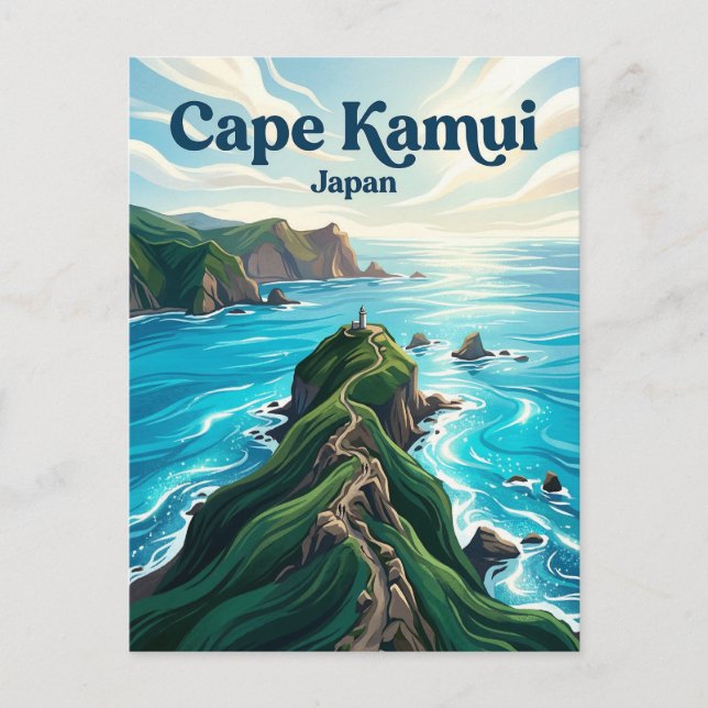 Cape Kamui Japan Postcard (Front)