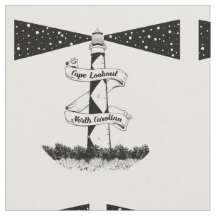 Cape Lookout Lighthouse North Carolina Fabric
