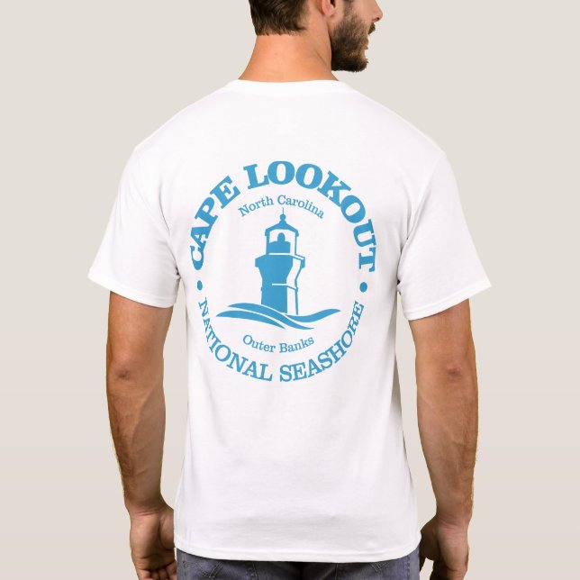 Cape Lookout (lighthouse) T-Shirt (Back)