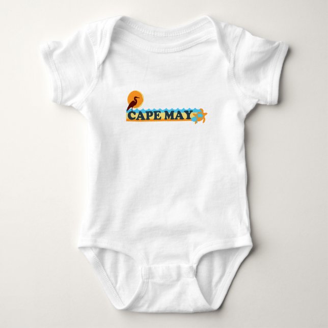 Cape May. Baby Bodysuit (Front)