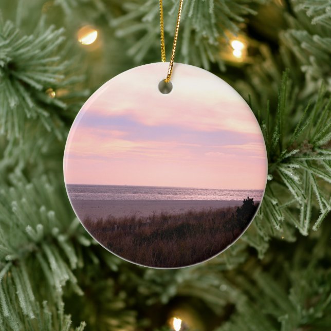 Cape May Beach Ceramic Tree Decoration (Tree)