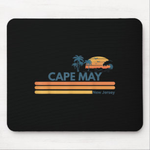 Cape May Beach New Jersey Summer Palm Tree Men Mouse Pad