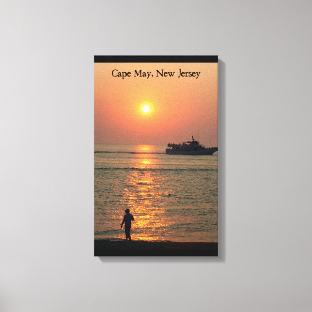 Cape May Land & Sea Wrapped Canvas (Front)